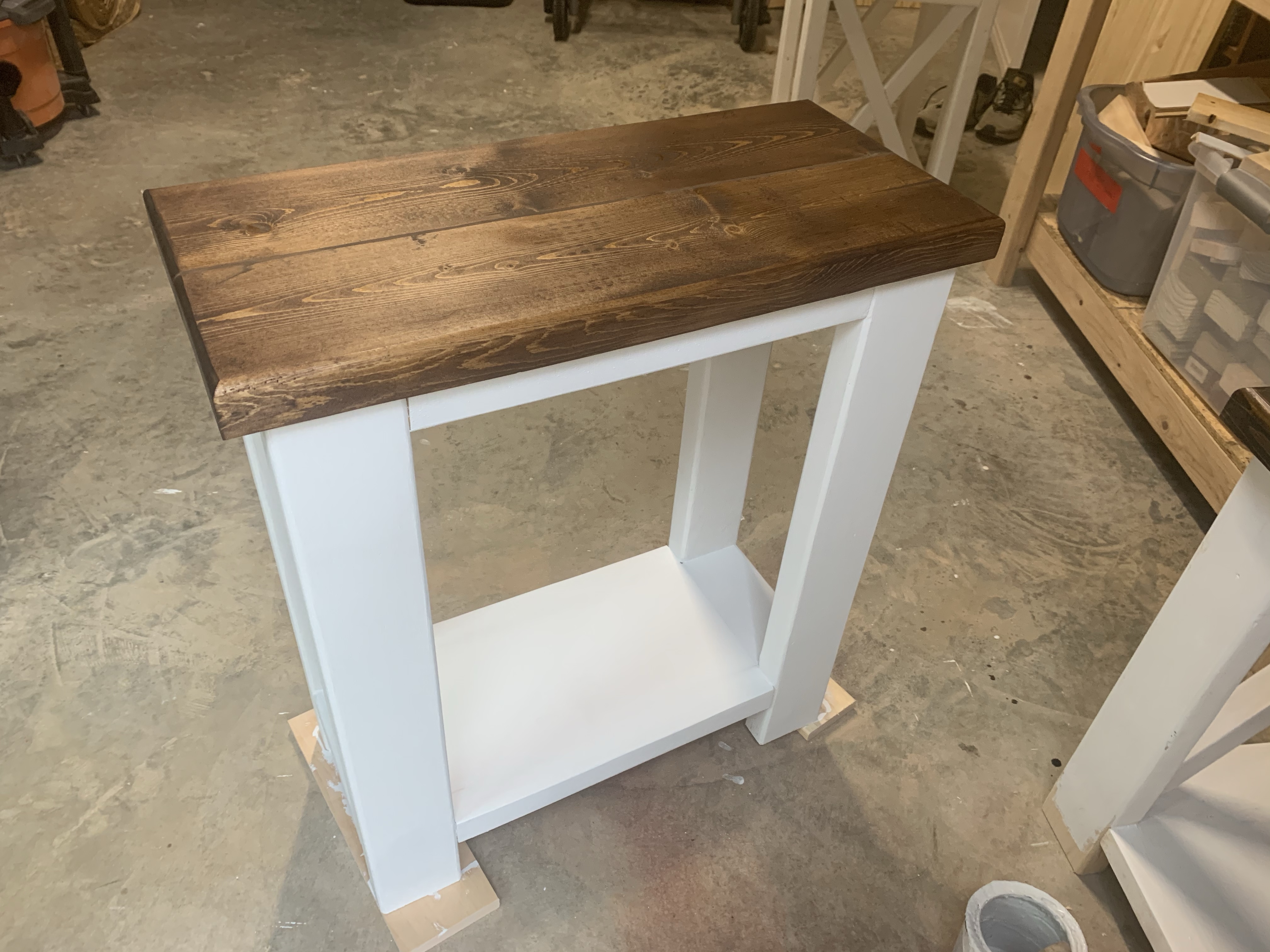 DIY Custom Farmhouse End Table