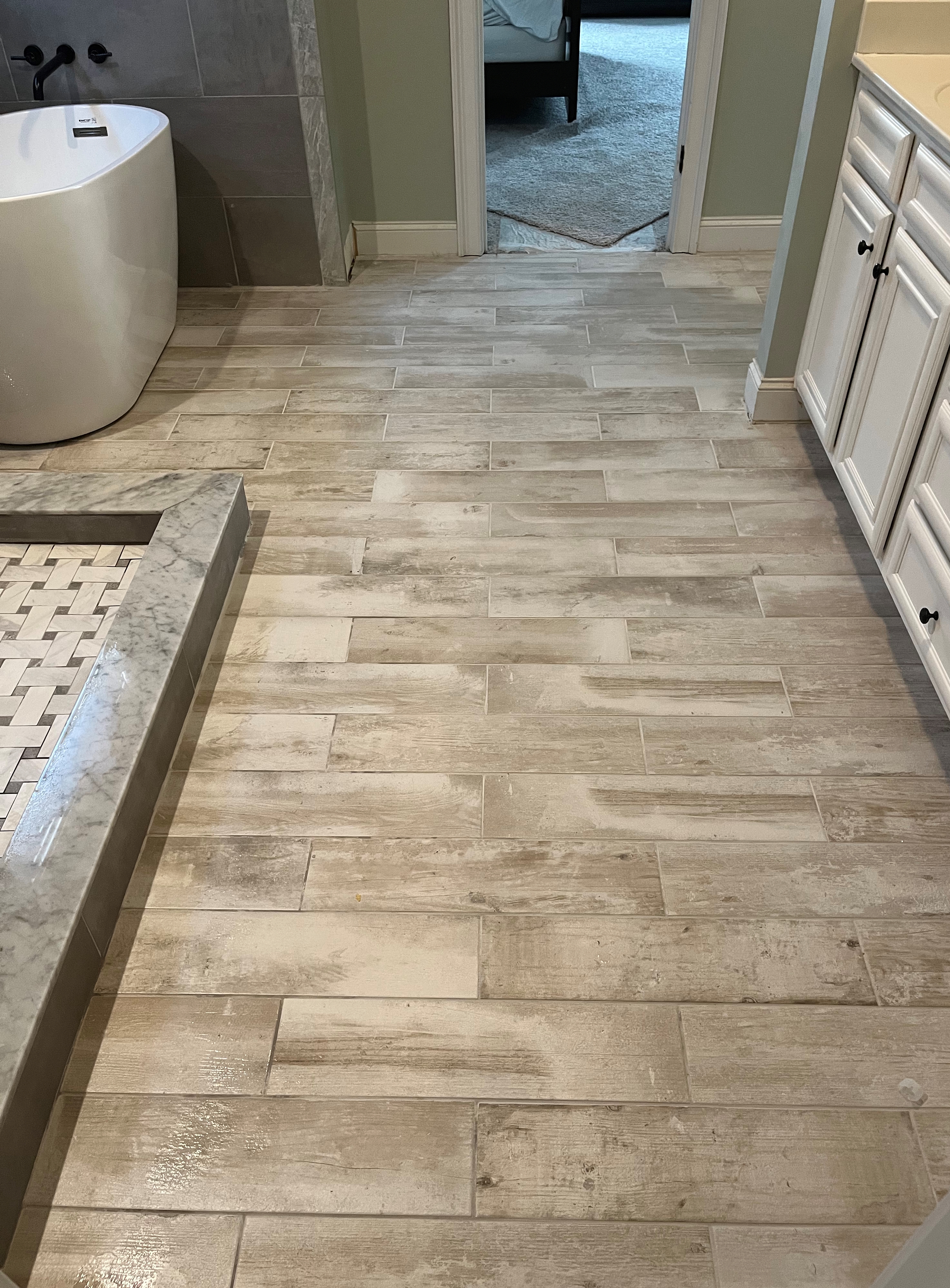 Master Bath Flooring Update