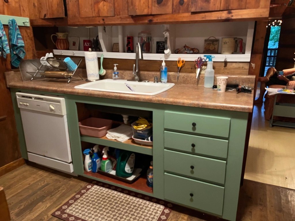 Rustic Cabin Update: Kitchen Cabinets