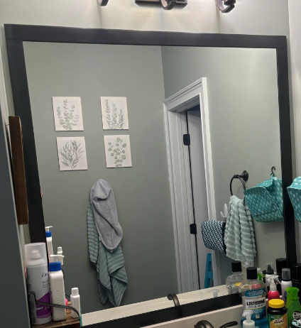 Easy DIY Mirror Frame Hack