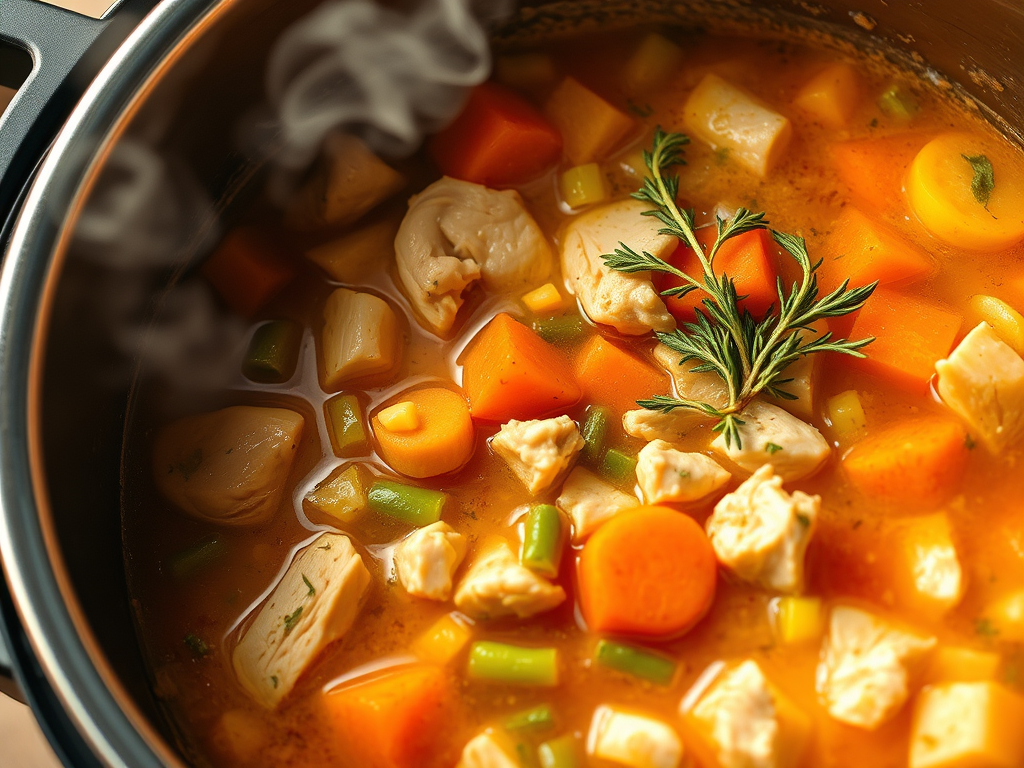 Instant Pot Chicken Vegetable Soup Recipe